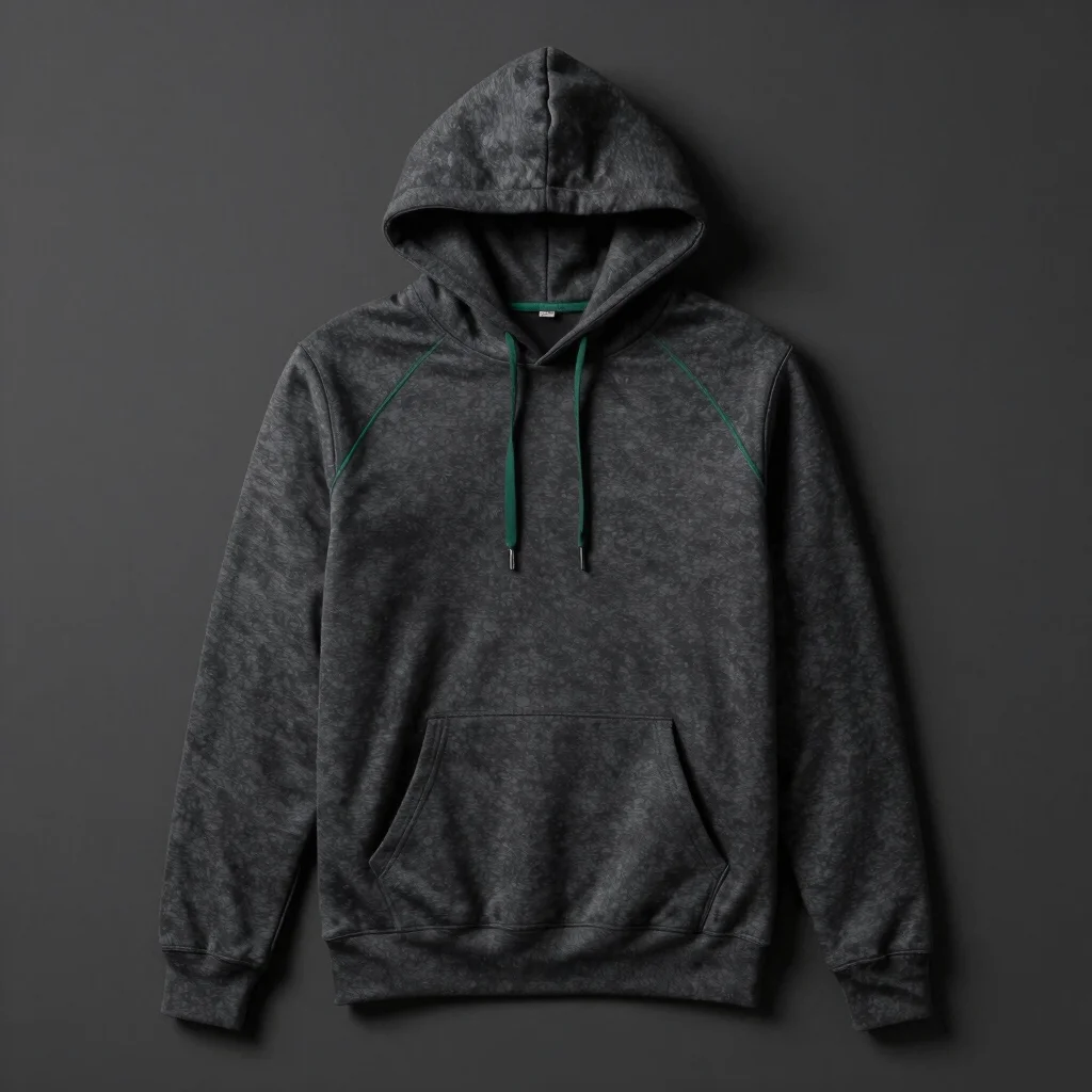 Charcoal Athletic Track Hoodie